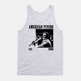 Psycho Man Black Stencil Tank Top